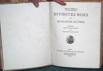 Divinités nues et quelques autres sonnets.