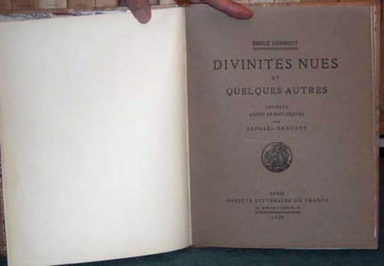 Divinités nues et quelques autres sonnets.