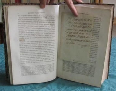 Histoire de la Marine contemporaine de France depuis 1784 jusqu'à 1848. Avec 18 LAS - Édition originale.