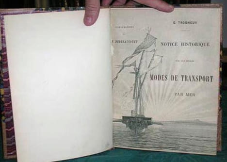 Notice historique sur les divers modes de transport par mer.. TROGNEUX