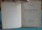 Syracuse (U.S.A.) - Édition originale.. MORAND Paul