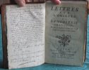 Lettres sur l'Origine de la Noblesse françoise.. MIGNOT de BUSSY (Abbé)