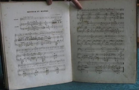Album de Frédéric Bérat 1842. (Partitions). BERAT Frédéric