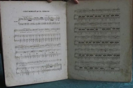 Album de Frédéric Bérat 1842. (Partitions)