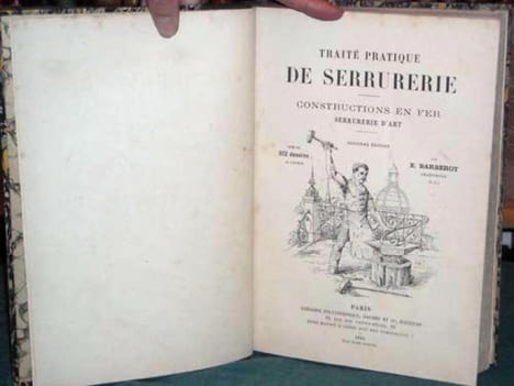 Traité pratique de Serrurerie. Constructions en fer. Serrurerie d'Art.. BARBEROT