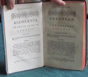 L'Alcoran des Cordeliers. 2 volumes.