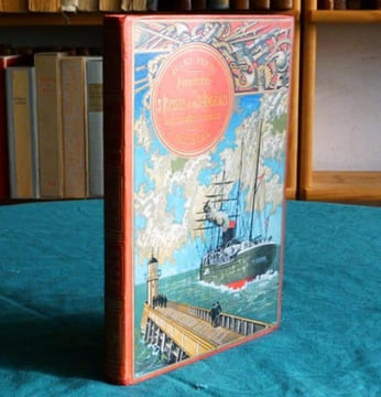 Aventures de trois Russes et de trois Anglais dans l'Afrique Australe. (Steamer, rouge). VERNE Jules