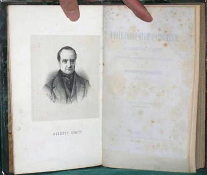 La Philosophie positive d'Auguste Comte. 2 volumes.. COMTE Auguste