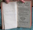 Code Municipal (Parlement du Dauphiné 1760). 2 volumes.. GIROUD André