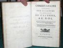 Observations rapides sur la lettre de Monsieur de Calonne au Roi - Édition originale.. CERUTTI Joseph-Antoine