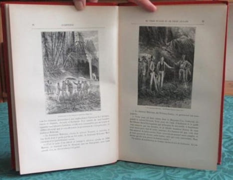 Aventures de trois Russes et de trois Anglais dans l'Afrique Australe. (Feuilles d'Acanthe, rouge). VERNE Jules