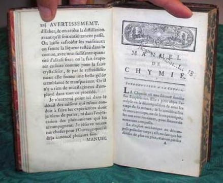 Manuel de Chymie, ou Exposé des Opérations de la Chymie et de leurs Produits.. BAUMÉ Antoine