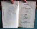 Oeuvres de Crébillon. 2 volumes.. CREBILLON Prosper Jolyot de (dit Crébillon père)