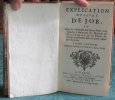 Explication du Livre de Job. Tome 2.. DUGUET Jacques Joseph - BIDAL D'ASFELD Jacques- Vincent
