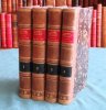 Histoire littéraire du Maine. 4 volumes - Édition originale.. HAUREAU Jean-Barthélémy