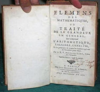 Elemens des Mathématiques ou Traité de la Grandeur en général.