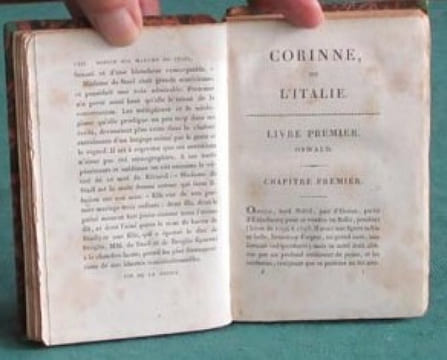 Corinne ou l'Italie. 4 volumes.. STAEL (Madame de)
