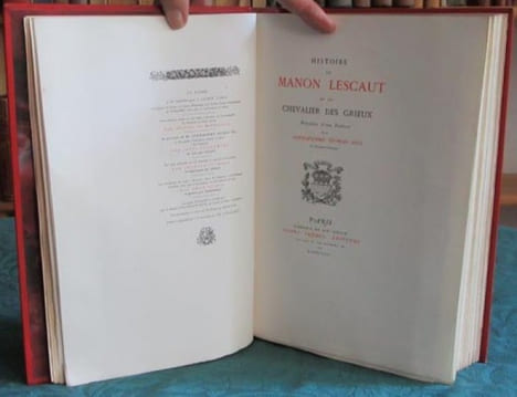 Histoire de Manon Lescaut et du Chevalier des Grieux.. PREVOST Abbé
