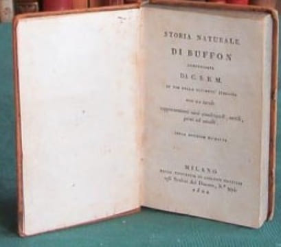 Storia Naturale di Buffon. (planches en couleurs). BUFFON G.L. Leclerc de