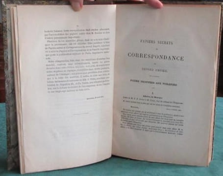 Papiers secrets et Correspondance du Second Empire.. POULET-MALASSIS Auguste