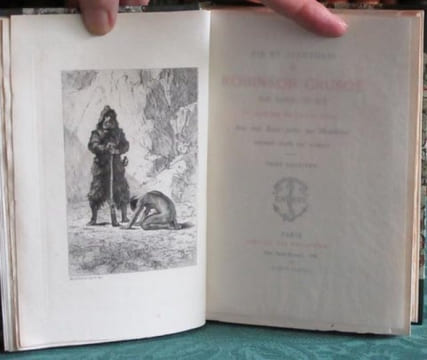 Vie et Aventures de Robinson Crusoé. 4 volumes.. DEFOE Daniel