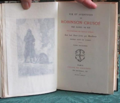 Vie et Aventures de Robinson Crusoé. 4 volumes.. DEFOE Daniel