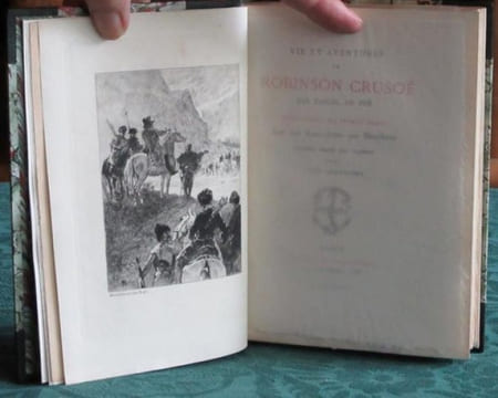 Vie et Aventures de Robinson Crusoé. 4 volumes.. DEFOE Daniel