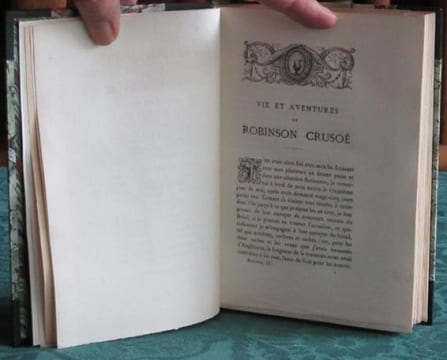 Vie et Aventures de Robinson Crusoé. 4 volumes.. DEFOE Daniel