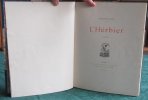 L'Herbier - Poésies - Édition originale.. GILLE Philippe