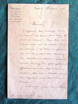 Lettre Autographe Signée du Maréchal de Saint-Arnaud.. SAINT-ARNAUD (Maréchal)