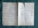 Lettre Autographe Signée de Gabrielle Colona-Romano en 1943. COLONA-ROMANO Gabrielle