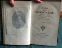 Essais de Michel de Montaigne. Avec les Notes de tous les Commentateurs.  5 volumes.. MONTAIGNE Michel de - LE CLERC