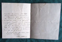 Lettre Autographe Signée d'Edmond About en 1867.