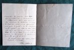 Lettre Autographe Signée d'Edmond About en 1867.. ABOUT Edmond