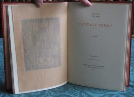 L'Enfant perdu - Poème - Édition originale.. DEREME Tristan
