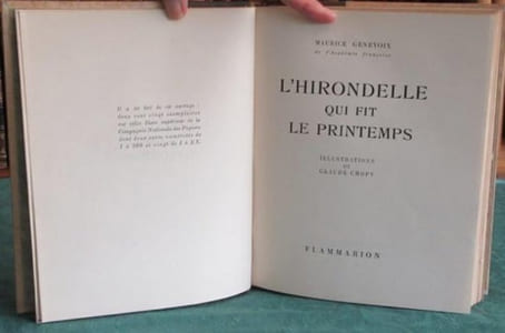 L'Hirondelle qui fit le Printemps.