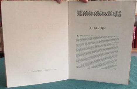 Chardin. - Édition originale.. WILDENSTEIN Georges