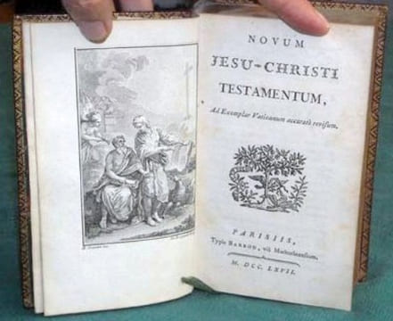 Novum Jesu-Cristi Testamentum, Ad Exemplar Vaticanum accuratè revisum.. COLLECTIF