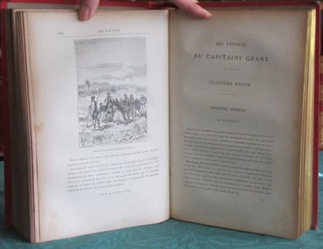 Les Enfants du Capitaine Grant. (Dos à l'ancre). VERNE Jules