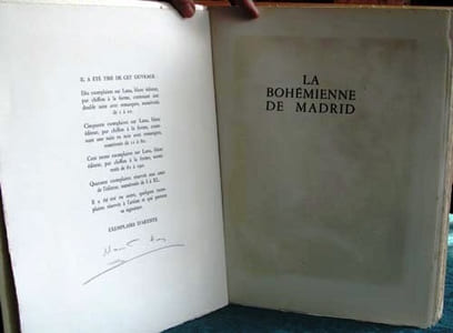 La Bohémienne de Madrid.