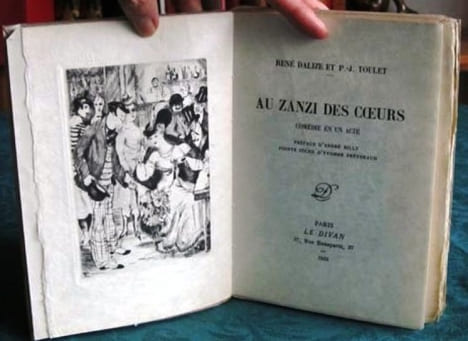 Au Zanzi des Coeurs - Comédie en un acte - Édition originale.. TOULET Paul-Jean et DALIZE René