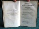 Mémoires sur les Prisons. 2 volumes - Édition originale.. RIOUFFE Honoré-Jean - PARIS de L 'EPINARD - COITTANT