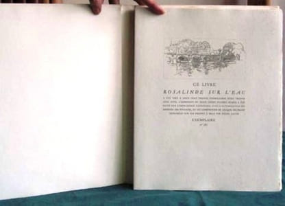 Rosalinde sur l'eau - Édition originale.