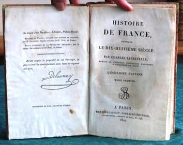 Histoire de France pendant le dix-huitième siècle. 8 volumes.