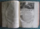 Histoire de l'Ancien et du Nouveau Testament. 2 volumes - Édition originale.. CALMET Augustin
