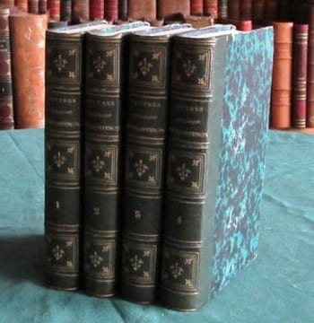Lettres inédites de Mme de Maintenon et de Mme la Princesse des Ursins. 4 volumes.. MAINTENON Madame de