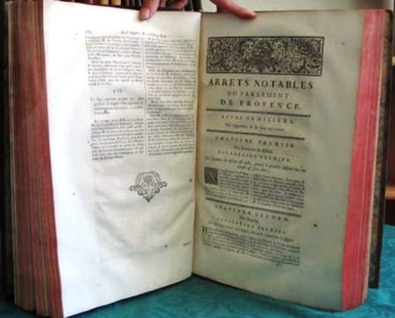 Arrets Notables de la Cour du Parlement de Provence, Recueillis par feu Messire Balthasar Debezieux.. DEBEZIEUX Balthasar (de Bézieux) - BONIFACE