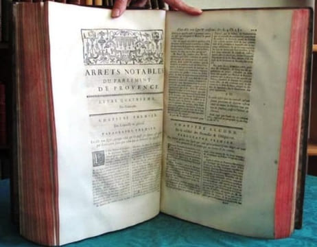Arrets Notables de la Cour du Parlement de Provence, Recueillis par feu Messire Balthasar Debezieux.. DEBEZIEUX Balthasar (de Bézieux) - BONIFACE