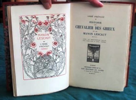 Histoire du Chevalier des Grieux et de Manon Lescaut.. PREVOST Abbé