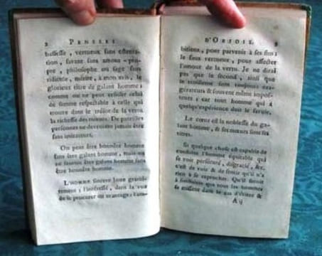 Les Pensées d'Objois. Les Pensées Errantes avec quelques Lettres d'un Indien - Édition originale.. OBJOIS - BENOUVILLE Bonne-Charlotte de